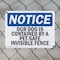 Signmission Our Dog Is Contained By A Pet-Safe Invisible Fence, 10 in W x Rectangle, Plastic OS-2PACK-NS-P-710-L-17064 - alternate 7